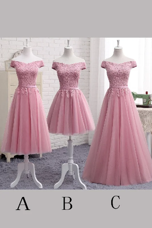 Cute A Line Lace Off Shoulder Prom Dress,Lace Evening Dresses,Pink Junior Homecoming Dresses DM356 Cute A Line Lace Off Shoulder Prom Dress,Lace Evening Dresses,Pink Junior Homecoming Dresses DM356