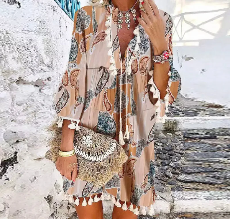 Paisley & Fringe Dress
