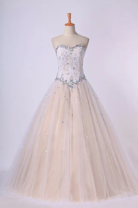 2024 Quinceanera Dresses Sweetheart Beaded Neckline And Waistline Ball Gown PM7KJB4L 2024 Quinceanera Dresses Sweetheart Beaded Neckline And Waistline Ball Gown PM7KJB4L