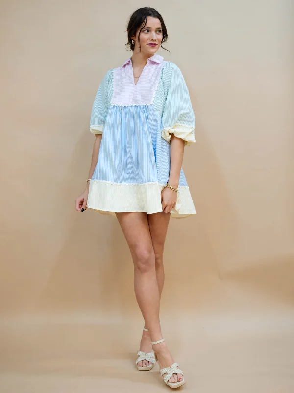 Primrose Striped Color Block Dress