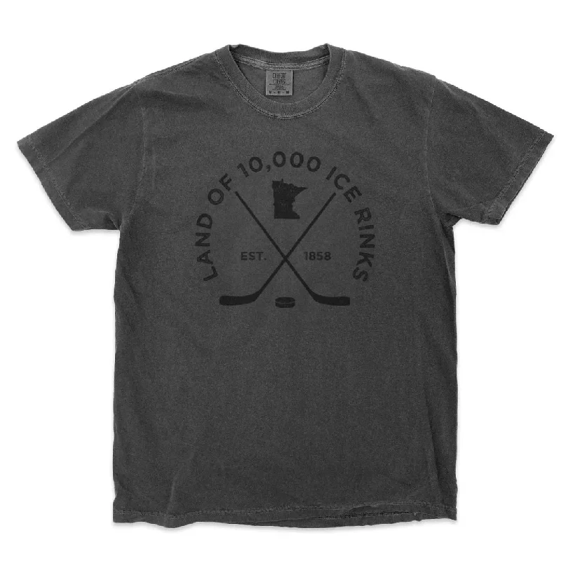 10K Rinks Premium Tee Ribbed T-Shirt High Neck Heavyweight
