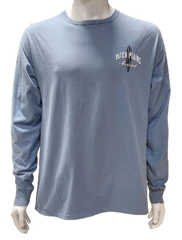 Adult Unisex Wild West Ditch Plains Montauk Screen Printed Long Sleeve T-Shirt Cotton Fabric Linen Fabric Terry Fabric Adult Unisex Wild West Ditch Plains Montauk Screen Printed Long Sleeve T-Shirt Cotton Fabric Linen Fabric Terry Fabric
