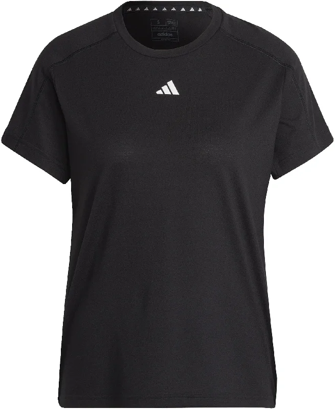 Women's AEROREADY Train Essentials Minimal Branding Crewneck T-Shirt Print Jacquard Patchwork Women's AEROREADY Train Essentials Minimal Branding Crewneck T-Shirt Print Jacquard Patchwork