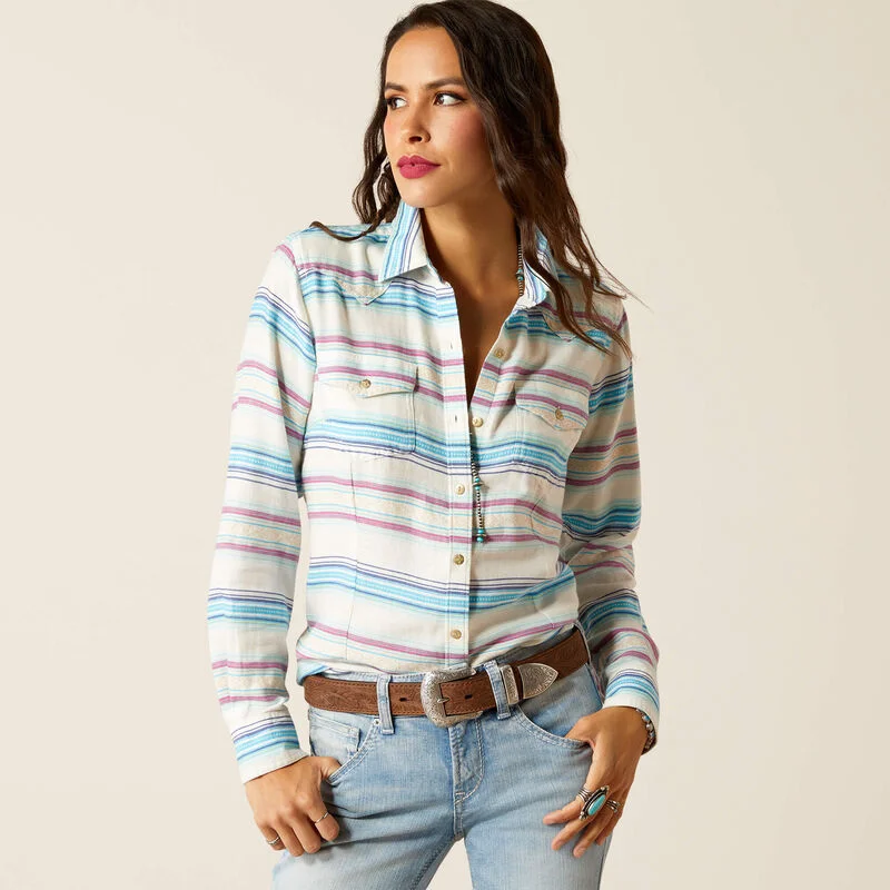 Ariat Women's Rica Western Shirt Thin T-Shirt Open Front Quick Dry