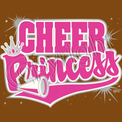 Cheer Princess T Shirt Ribbed Striped Patterned