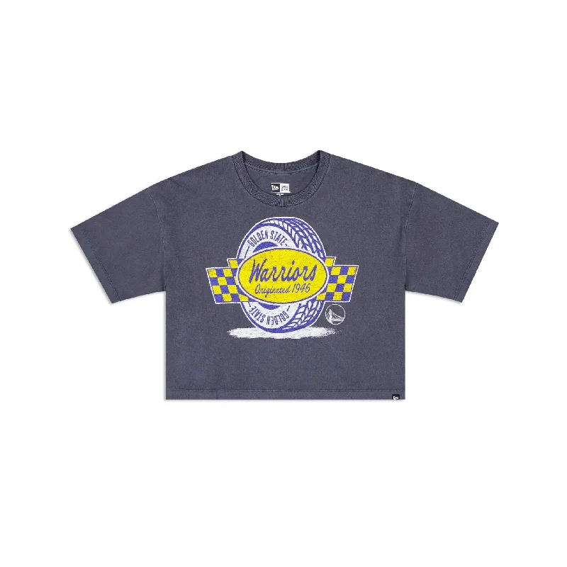 Golden State Warriors 2024 Rally Drive Women's T-Shirt Front Pockets Side Pockets Patch Pockets