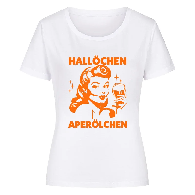 HALLÖCHEN - Premium Shirt Damen Mesh Blend Leather Blend Suede Blend