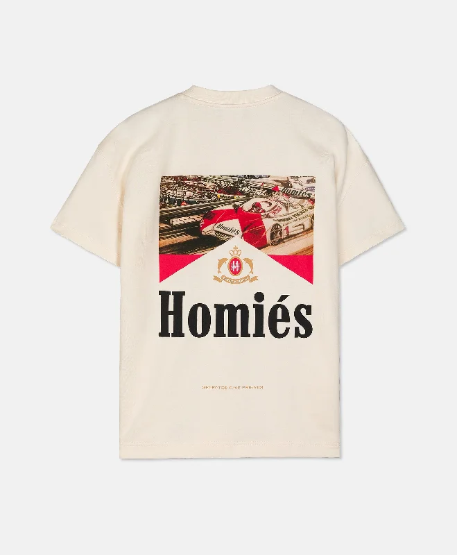HOMIÉS MARLB T-SHIRT BEIGE SPECIAL EDITION Sequined Glittery Shiny