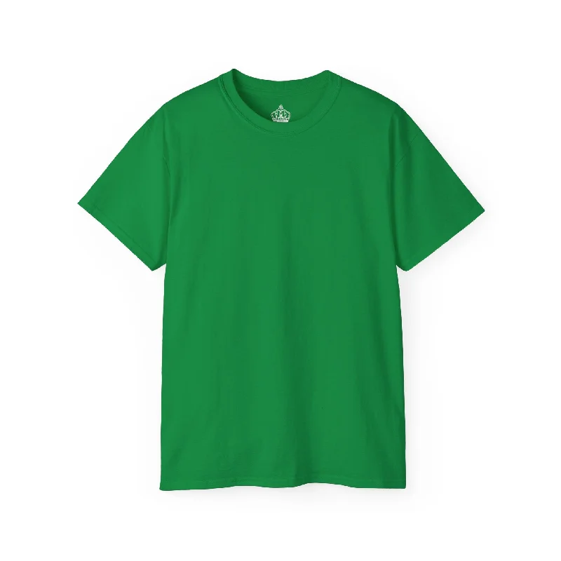 Irish Green Unisex Ultra Cotton Tee Graphic T-Shirt Round Neck Polyester