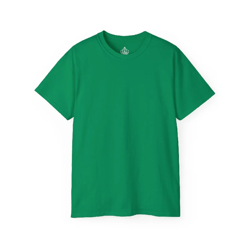 Kelly Green Unisex Ultra Cotton Tee Handmade Hand-knitted Hand-woven