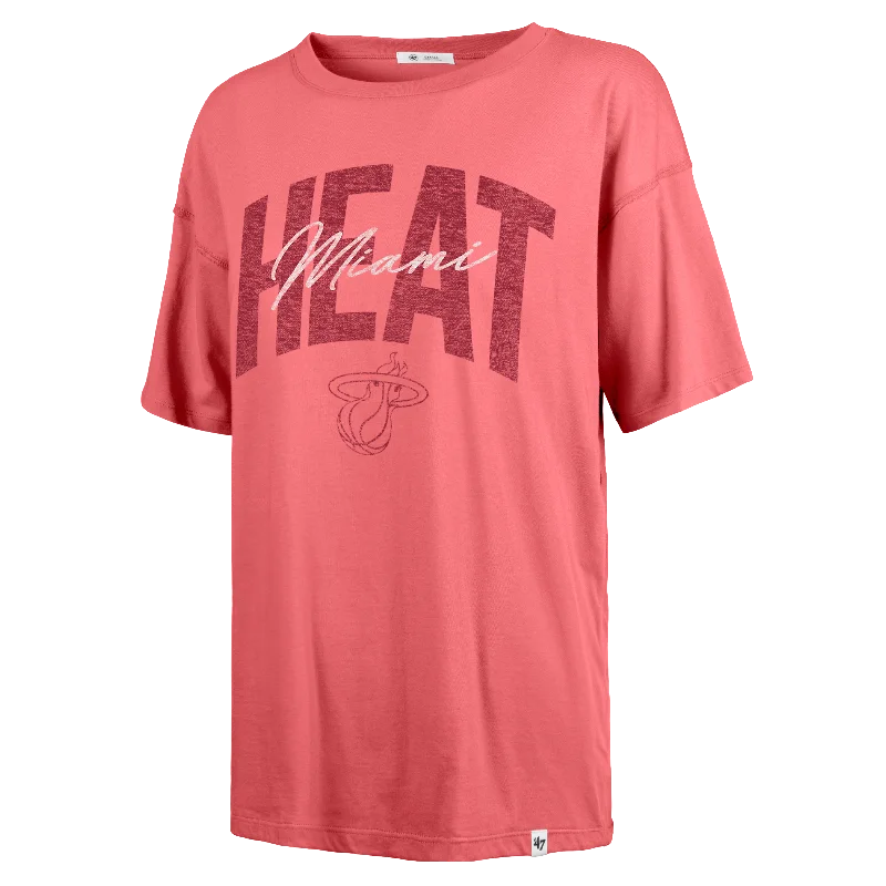 '47 Brand Miami HEAT Luminance Women's Tee Print Jacquard Patchwork