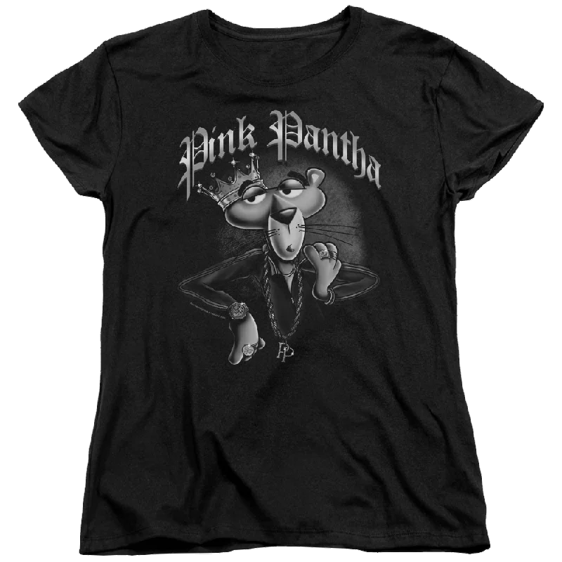 Pink Panther Pink Pantha Women's T-Shirt Solid Color Striped Floral