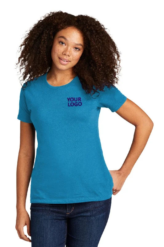 Next Level Women's Cotton Boyfriend Custom Tee's, Turquoiseuoise Machine Wash Dry Clean Hand Wash