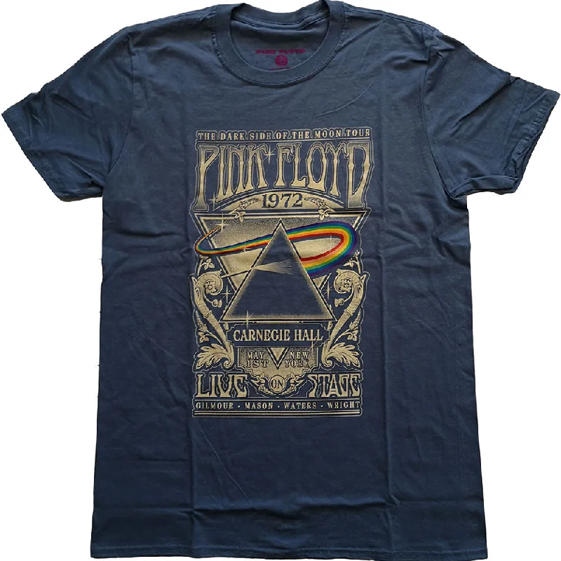 Pink Floyd Carnegie Hall Poster Ladies T-Shirt Knit Fabric Woven Fabric Fleece Fabric