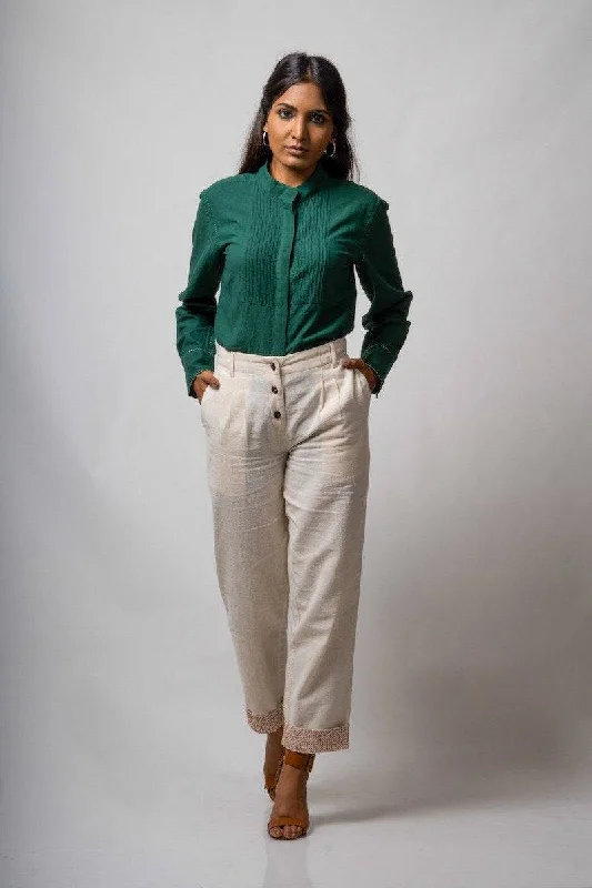 Pintuck Shirt Terry Blend Velvet Blend Canvas Blend