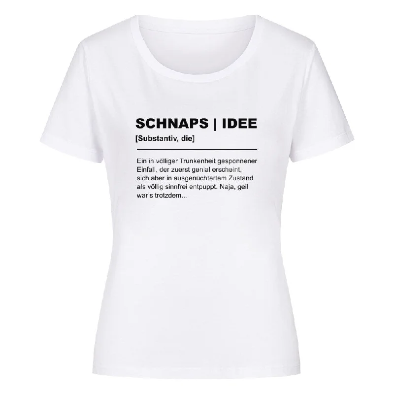 SCHNAPSIDEE - Premium Shirt Damen Solid Print Embellished