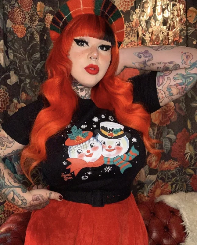 Snowed In  - SALE ! Unisex Tee Zippered Front Buttoned Front Snap Front