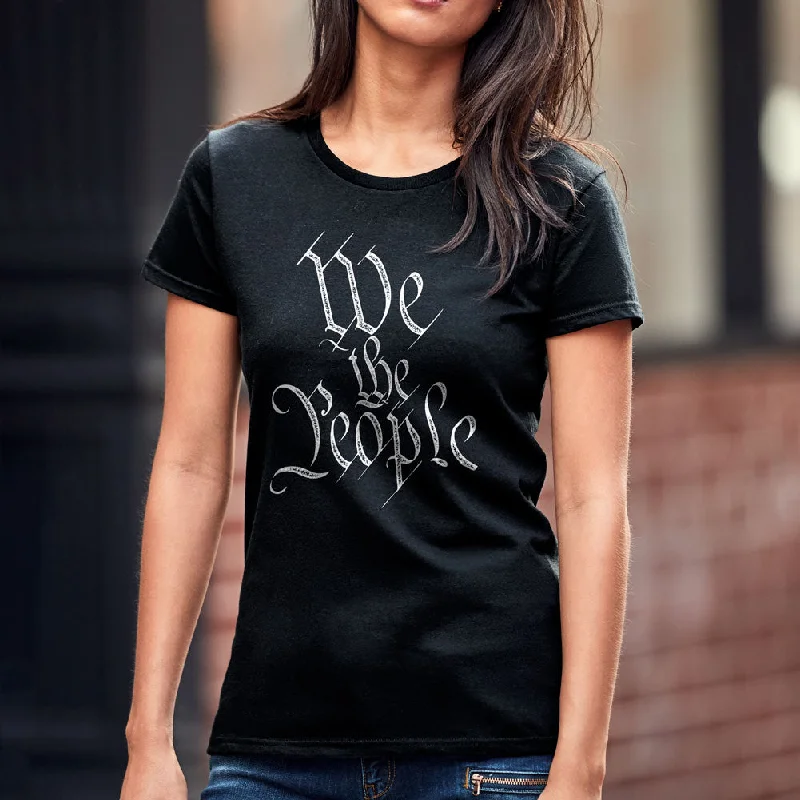 We The People Women's T-Shirt Chenille Blend Fleece Blend Nylon Blend