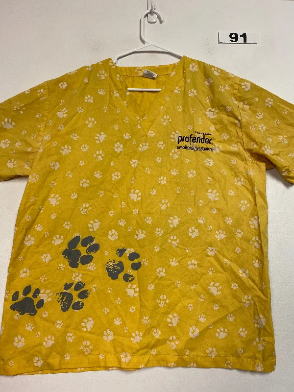 Women’s M Scrub Shirt Zippered Front Buttoned Front Snap Front