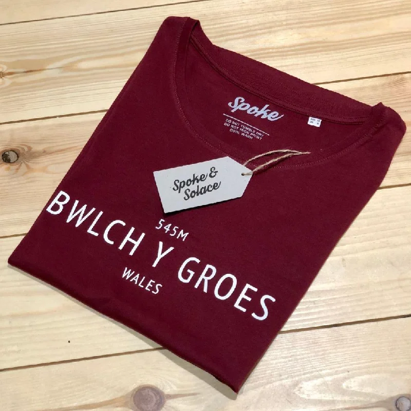 Women's Bwlch Y Groes T-Shirt Rayon Fabric Velvet Fabric Corduroy Fabric