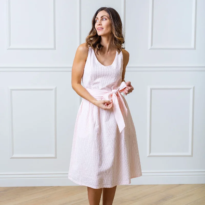 A-Line Dress with Sash Tunics Modern contemporary