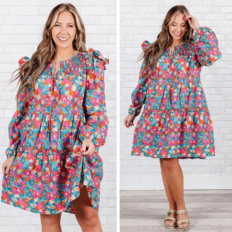 A Secret Garden Dress, Mint Pink Tunics Top rated