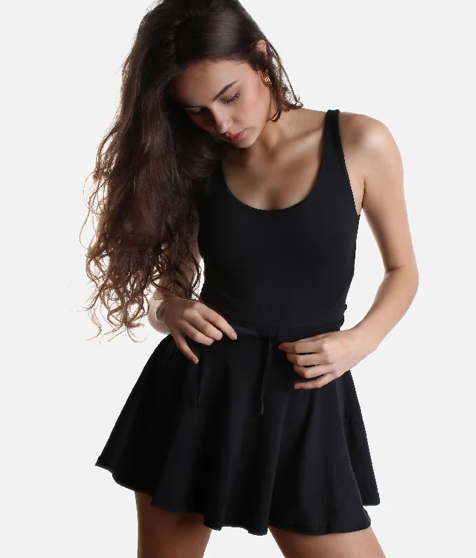 Black TWIRL DRESS – Go-Anywhere, Do-Anything Essential Tunics Sophisticated sleek