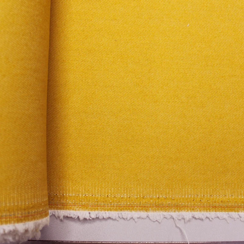 Dressmaking Coloured Stretch Denim - Mustard Yellow Tunics Luxurious premium