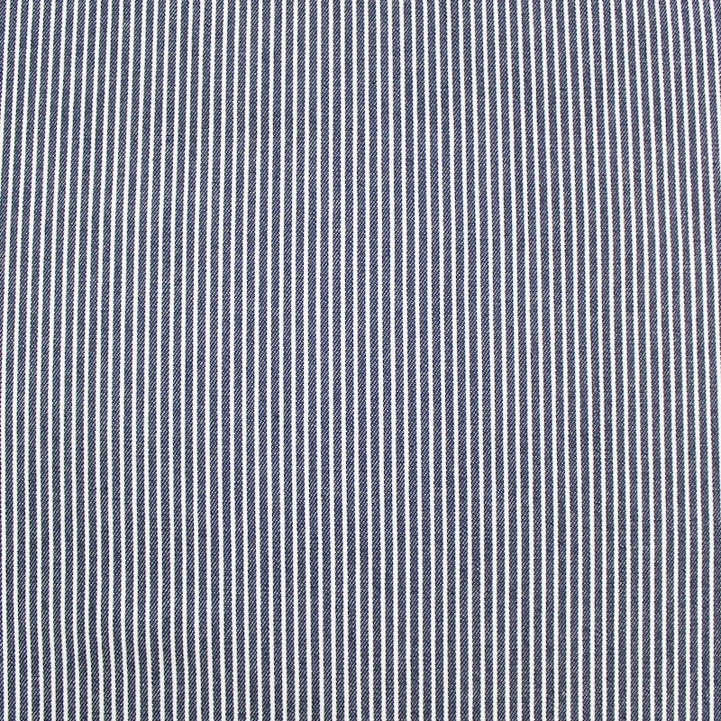 Dressmaking Cotton Denim Hickory Stripe - Denim Blue and White Square Neckline Feminine Dressmaking Cotton Denim Hickory Stripe - Denim Blue and White Square Neckline Feminine