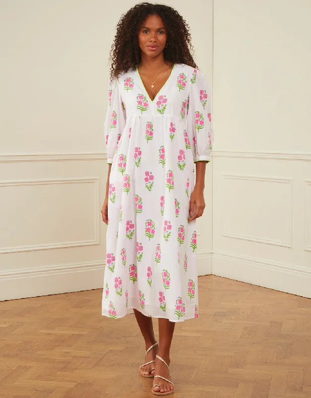 Lydia Dress - Neon Agapanthus Tunics Recommended stylist