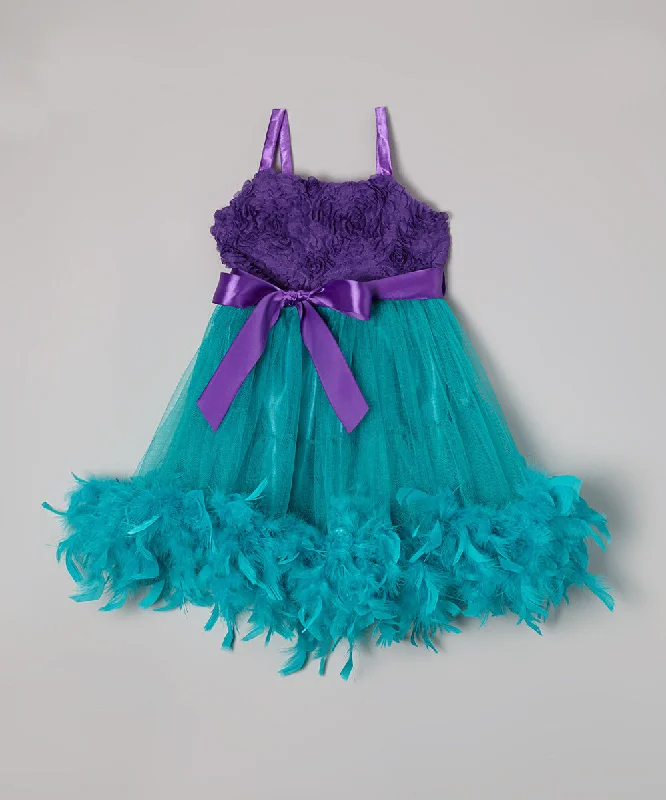 Mermaid Feather Dress Tunics Cozy comfortable