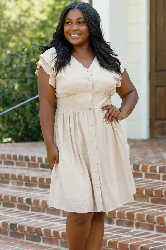 Nights Together Dress, Taupe Tunics Ceremony elegant