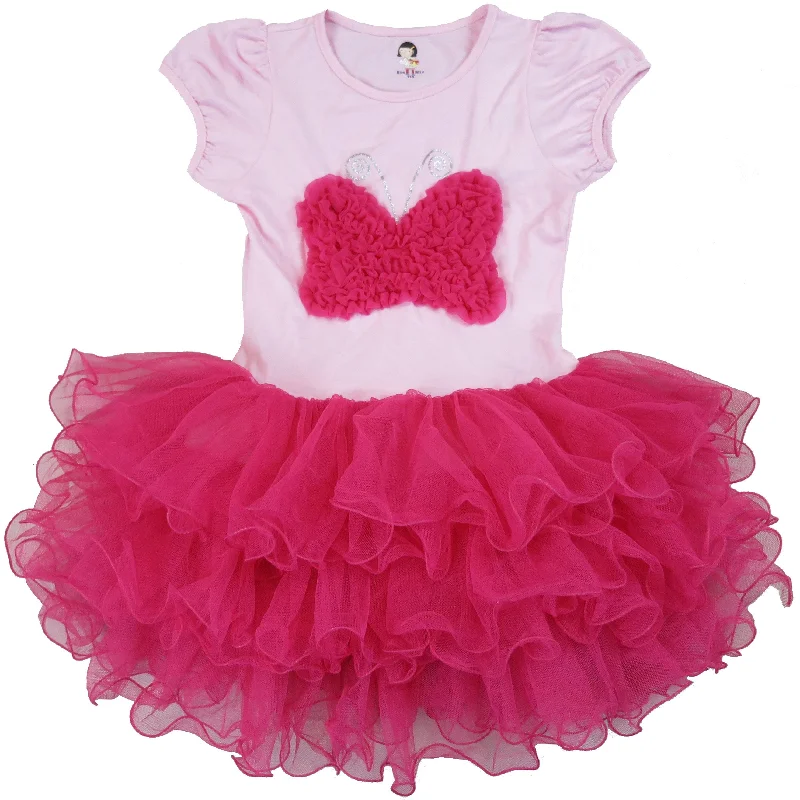 Pink & Hot Pink Butterfly Dress Tunics Sale discount