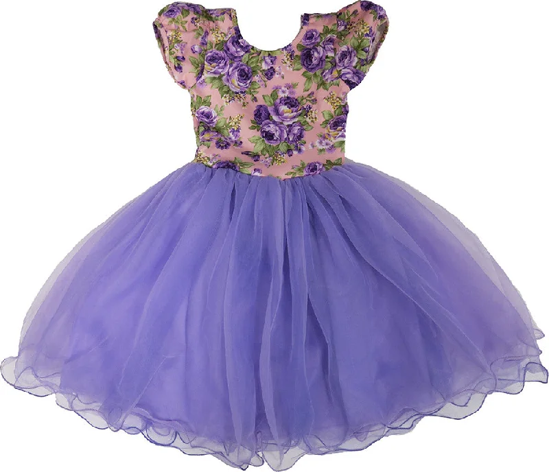 Purple Flower Top Dress Tunics Handmade artisanal