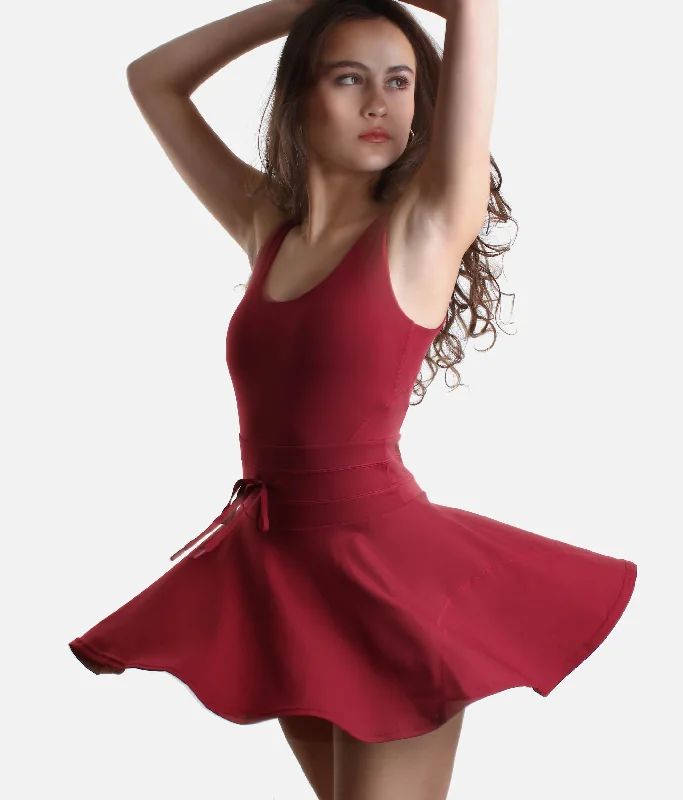 Ruby TWIRL DRESS - 2 Side Pockets on Built-In Shorts Tunics Long Elegant