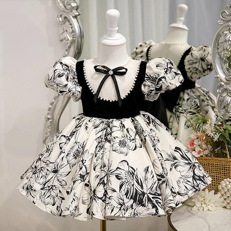 Girl Formal Dresses Easter Dress Baby Girl Summer Bow Printing Princess Dress Toddler Prom Dress Tunics Luxurious high-end Girl Formal Dresses Easter Dress Baby Girl Summer Bow Printing Princess Dress Toddler Prom Dress Tunics Luxurious high-end