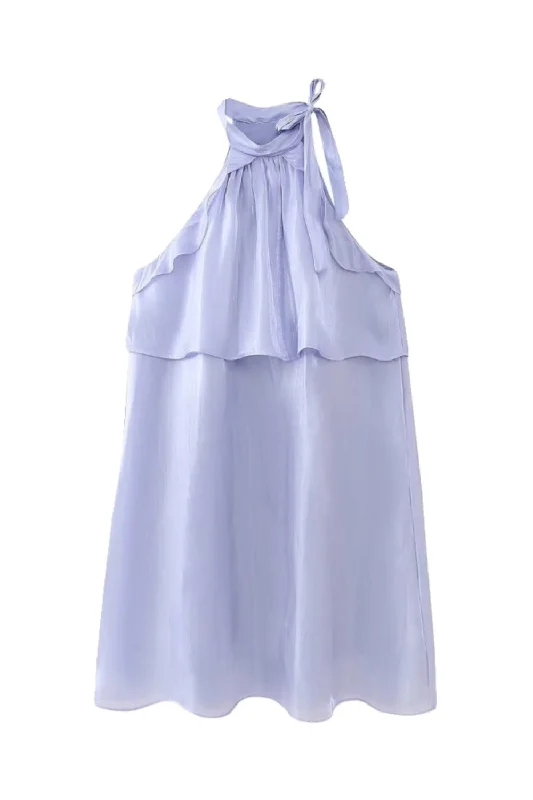 'Isabelle' Casual Glossy Elegant Neck Dress Boatneck Modish Everyday
